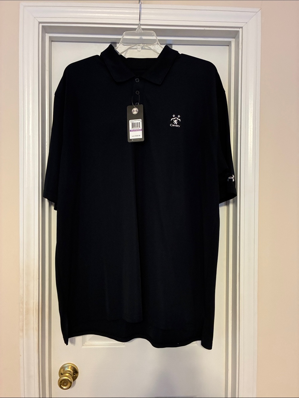 Under Armour Men’s 2XL Black Polo with Embroidered Crest